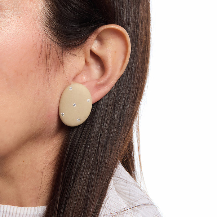 Clip-on Earrings - Ivory