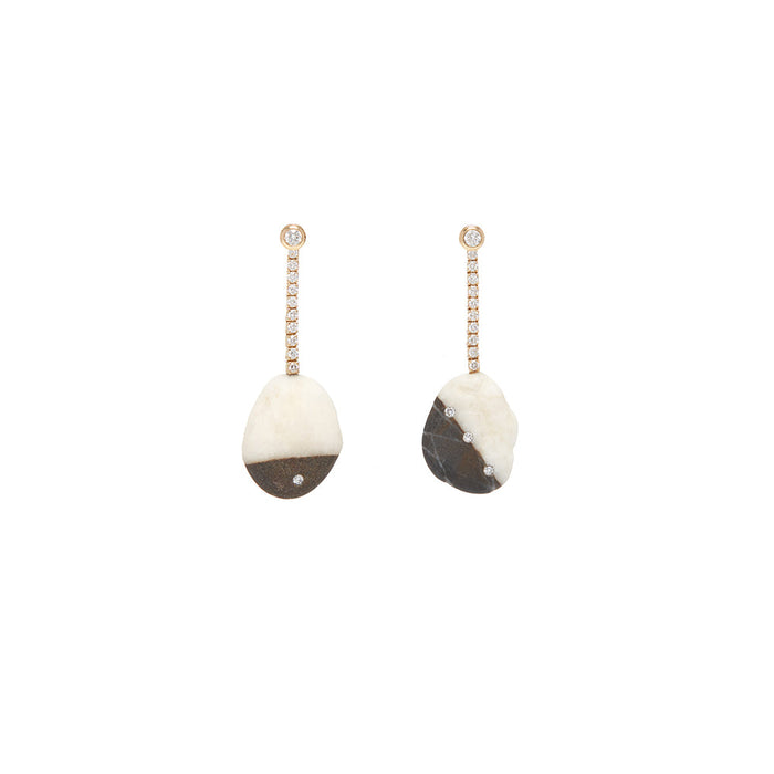 Signature Earrings - Salt & Pepper