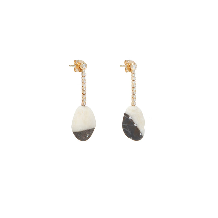 Signature Earrings - Salt & Pepper