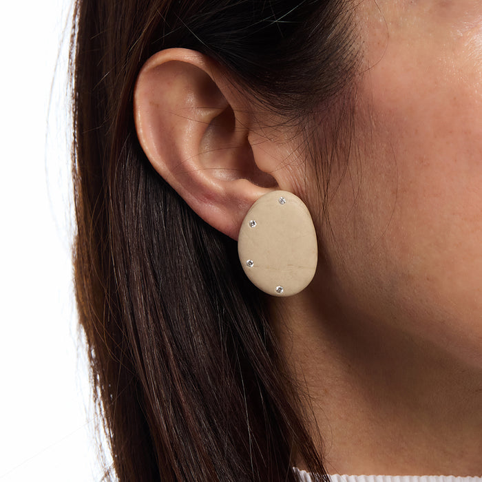 Clip-on Earrings - Ivory