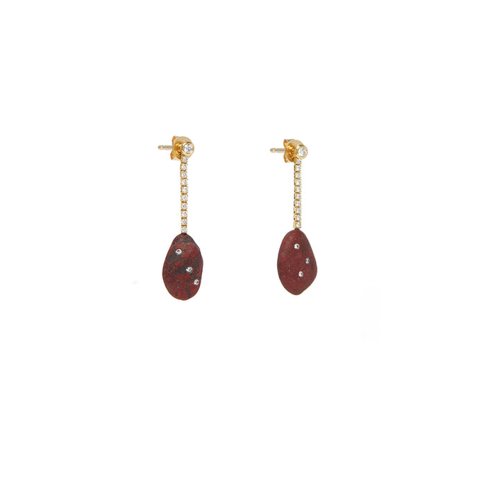 Signature Earrings - Rosso