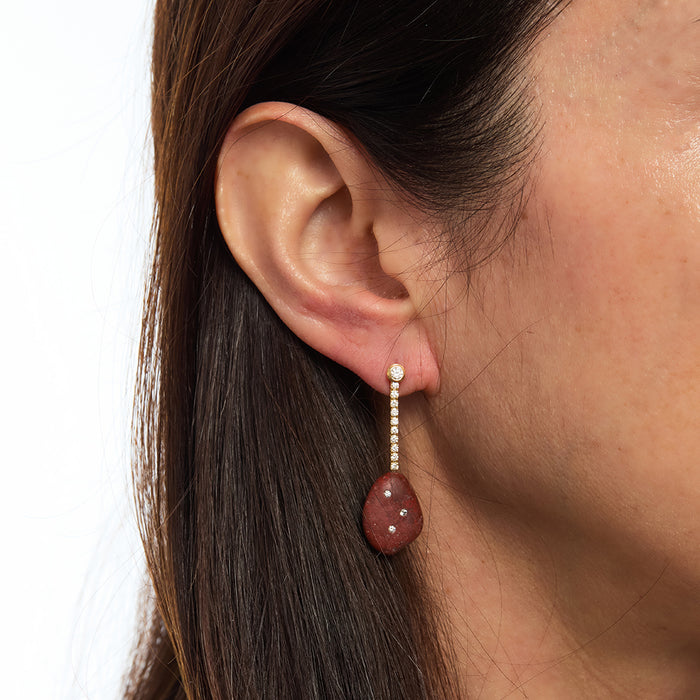 Signature Earrings - Rosso