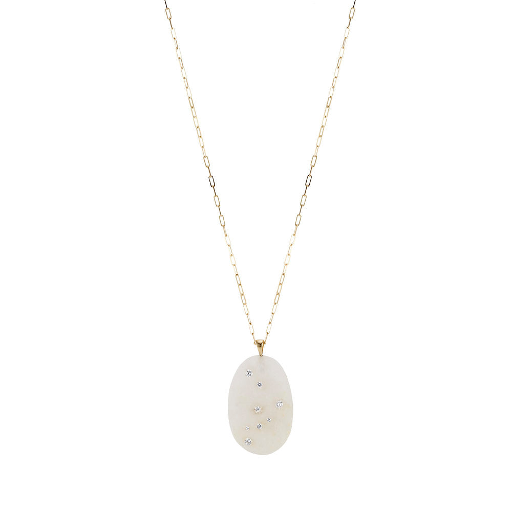 Capricorn top stone necklace