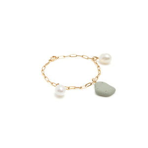 Charm and Pearl Bracelet