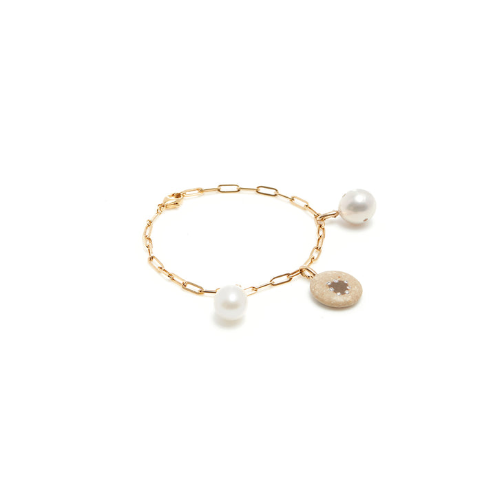 Charm and Pearl Bracelet